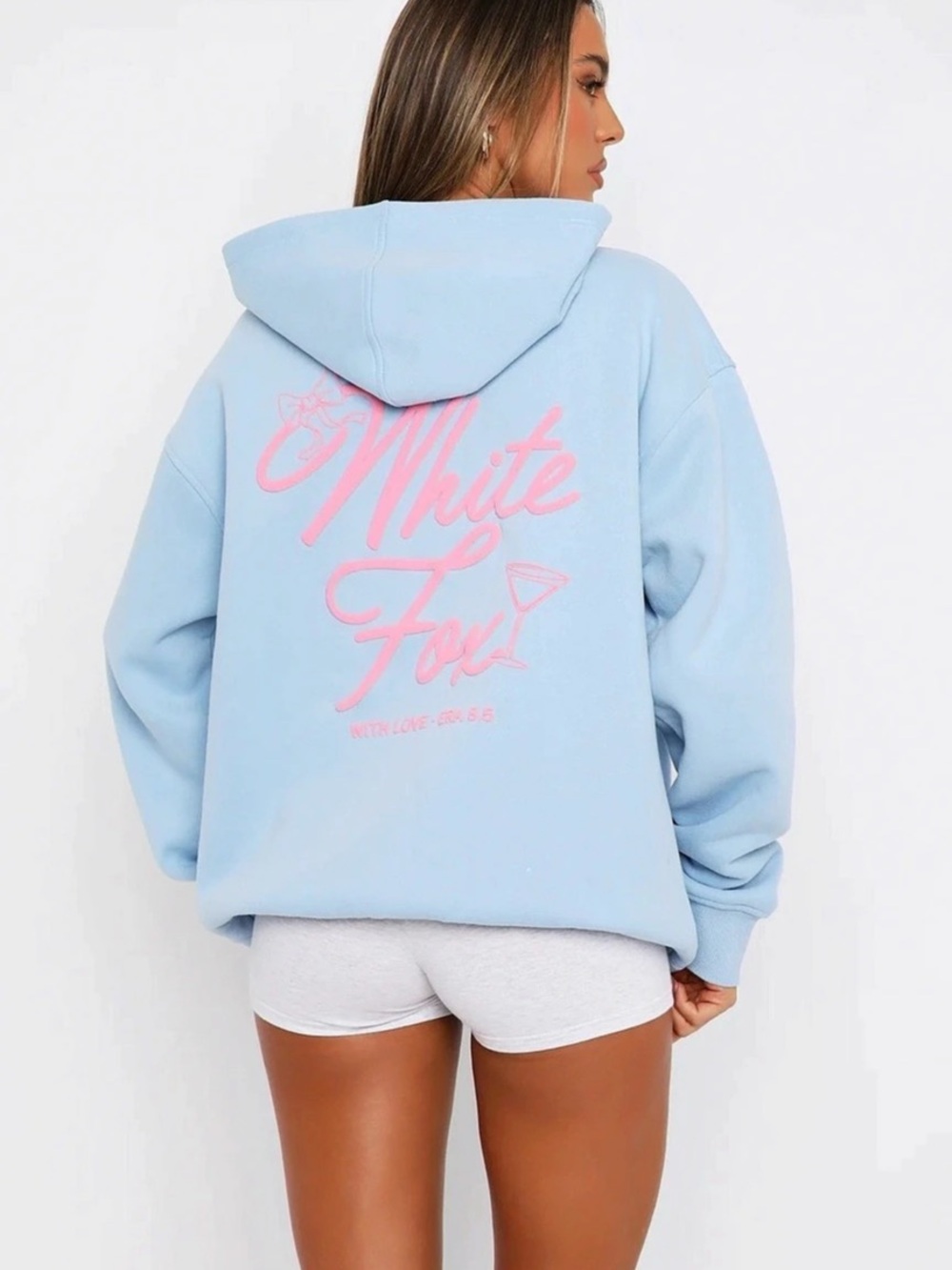 White Fox Oversized Hoodie